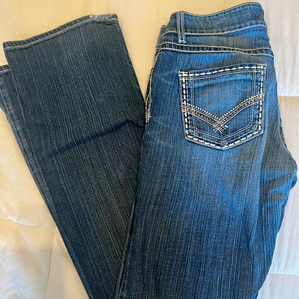 BKE Women's Boot Cut Culture Jeans in Blue